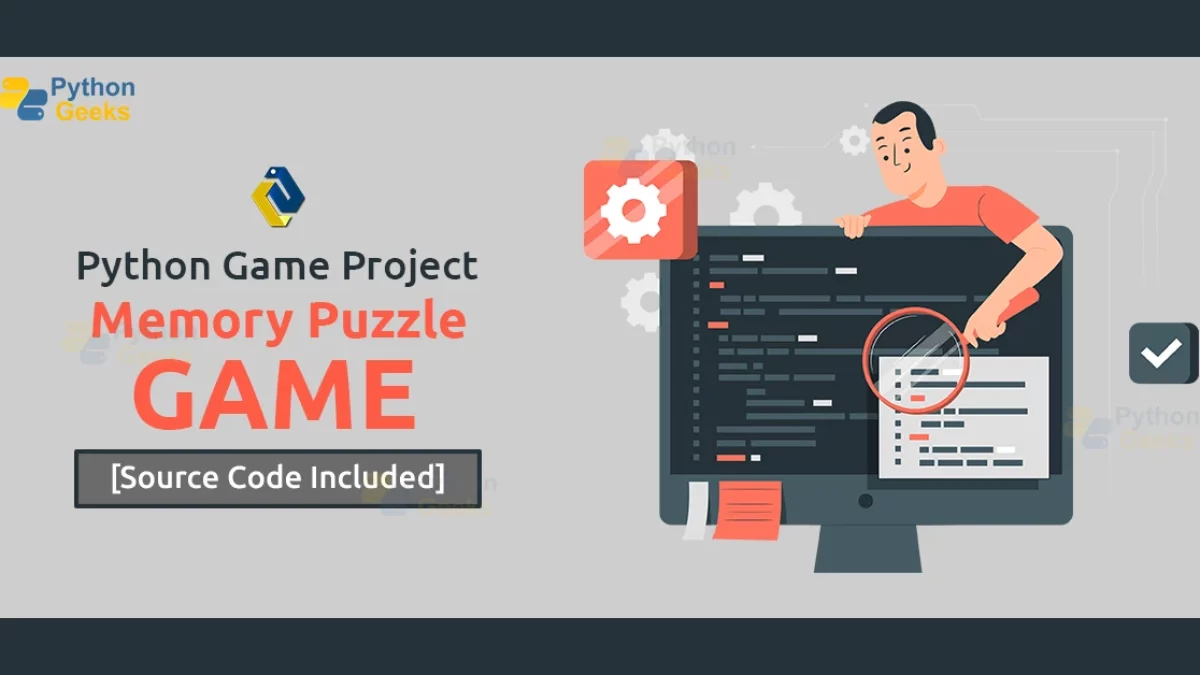 Python Memory Puzzle Game - Create Flipping Tiles Game - Python Geeks