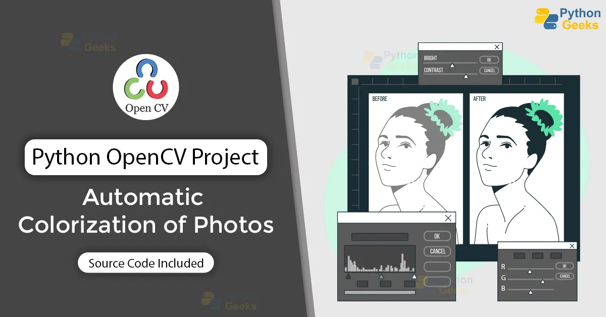 Python OpenCV Project - Automatic Colorization Of Photos - Python Geeks